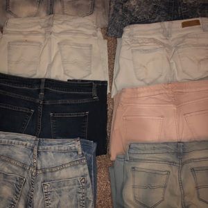17 pairs of jeans!!! Name brand!!!